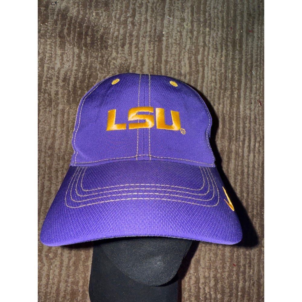 Nike LSU Tigers Purple Gold Adjustable‎ Golf Hat Cap NWT